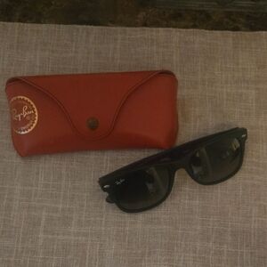 Ray-Ban Red Sunglasses Case with Black Glasses